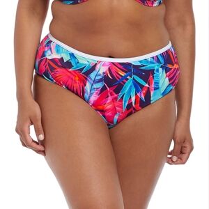 NWT Elomi Paradise Palm Swim Brief Bottoms, size 22 plus